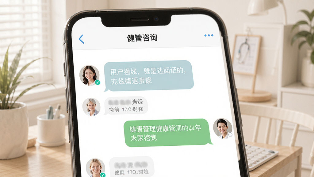 ��������APP������ѯ���棬����Ϊ�ֻ���Ļ������Ϊ����Ի�����ʽ��չʾ�û������뽡������ʦ�ظ������������ͣ�ϸ�ڰ���ͷ��������ʱ����������������ɾ����޶���Ԫ��
