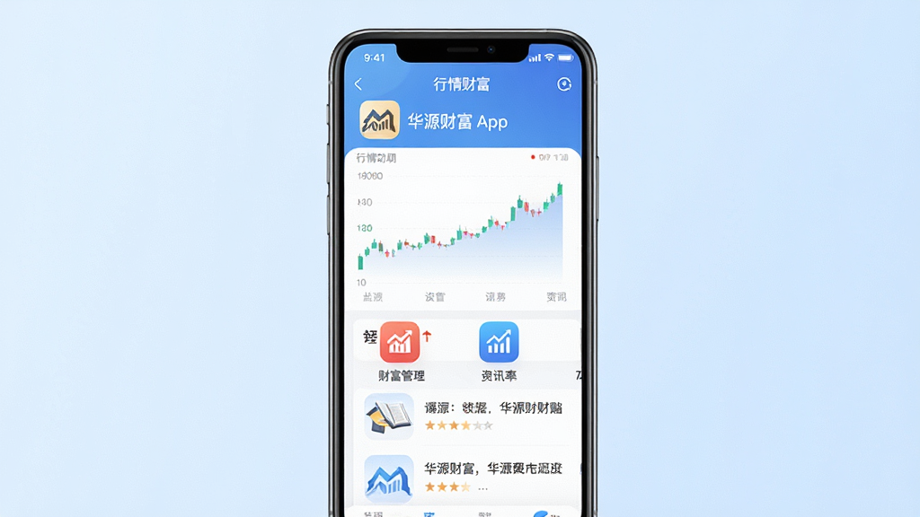 �ֻ���Ļ����չʾ��Դ�Ƹ�App�����棬���������������ͼ���Ƹ�����ͼ�����Ѷ�б�������Ϊ����ǳ��ɫ���䣬���岼���������Ű����������ִ���Լ��ϸ����ͻ��Appͼ������ơ���Դ�Ƹ��������ʸ��壬�ɾ����޶���Ԫ��