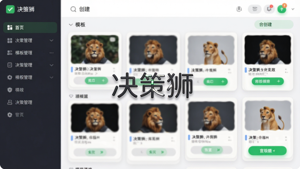 ����ʨ���Ի�ģ���������ͼ�����������ǡ�����ʨ�����֣�����Ϊģ���б��ʹ�����ť�����ֲ������ҷ����Ű棬���Ϊ���ർ�����Ҳ�Ϊģ�忨Ƭ�����Ϊ����ǳɫ���߷磬ϸ�ڰ���Բ�ǰ�ť�������Ӱ����ɫ������ʾ�����ʸ��壬�ɾ��޶���Ԫ�ء�