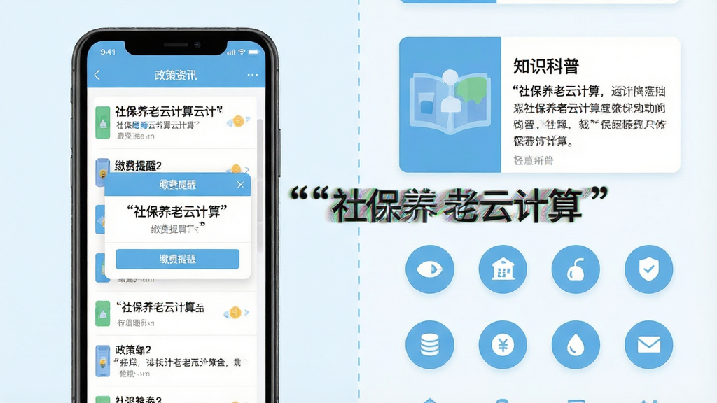 �籣�����Ƽ�����������չʾͼ���������Ϊ�ֻ�����չʾ������Ѷ�б��ͽɷ����ѵ������Ҳ�Ϊ֪ʶ�������¿�Ƭ��ͼ�꼯�ϣ��м������߷ָ����������ǳ��ɫ���ɫ��ɫ����ƽ����Ʒ�񣬲������ҷ�������������������ʹ�����ű�ע�籣�����Ƽ��㣬�����������ɾ���࣬�޶���Ԫ��