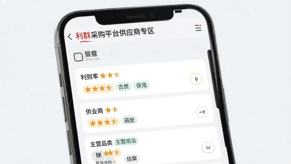 ��Ⱥ�ɹ�ƽ̨��Ӧ��ר����ѯ���棬����Ϊ�ֻ���Ļչʾ��Ӧ���б���ɸѡ�������������·ֲ㣬�Ű�����룬���Ϊ��ˬǳɫUI��ϸ����ÿ����Ӧ�̿�Ƭ���������Ǽ�����ӪƷ���ǩ�����ʸ��壬�ɾ����޶���Ԫ��