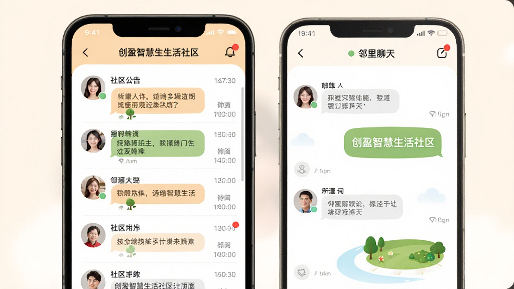 ��ӯ�ǻ�������������ҳ�棬����չʾ�ֻ���Ļ�����������б����������촰�ڣ����ֲ������·����Ű棬���Ϊ��ܰ�罻����ƣ�ϸ�ڰ���ͷ����Ϣ���ݡ�ʱ�����֪ͨ��㣬���ʸ��壬�ɾ����޶���Ԫ��