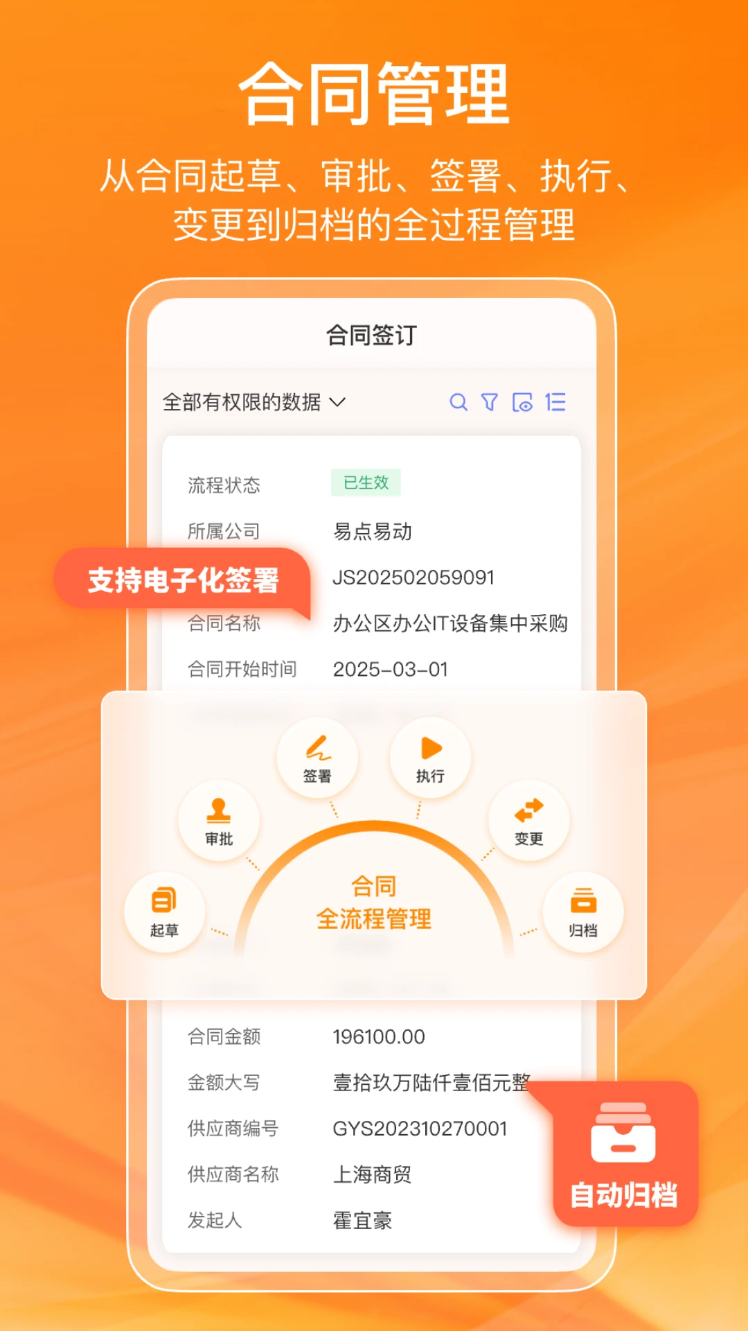 鲸采云SRM截图