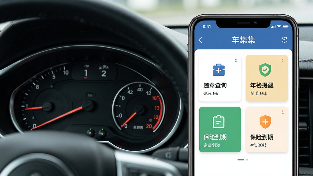 汽车仪表盘与手机应用
