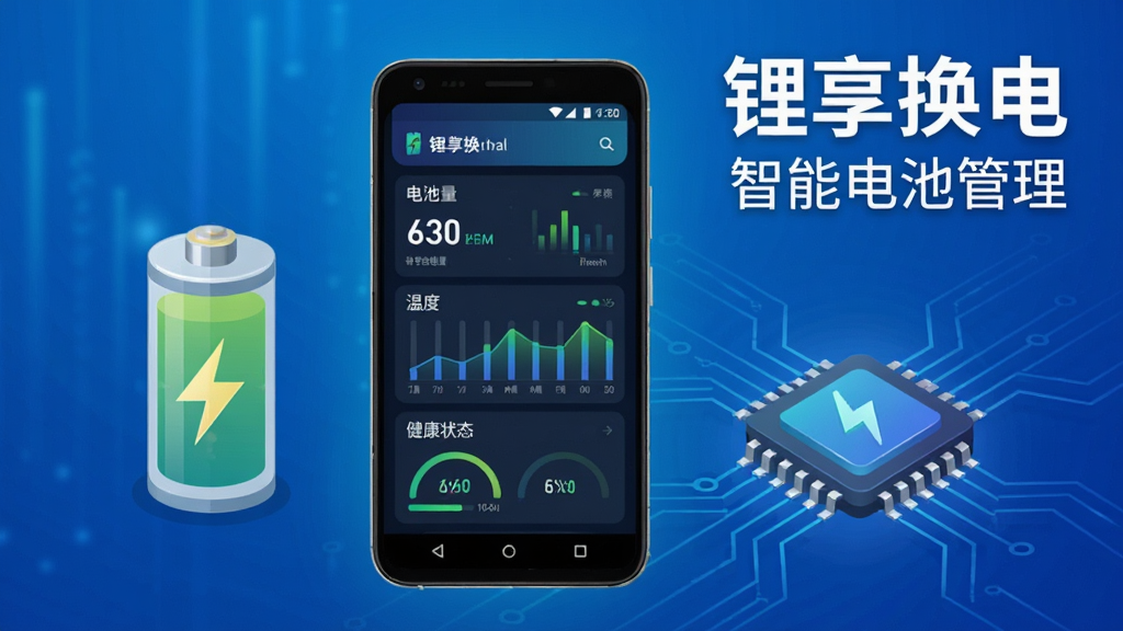 ����������ܵ�ع������棬����������һ����׿�ֻ�����Ļ����ʾ��ص������¶ȡ�����״̬������ͼ�����Ա���﮵��ͼ�������оƬԪ�ء�����Ϊ�Ƽ���ʮ�����ɫ���䣬���Ϊ��ƽ�����ݿ��ӻ������ʸ��壬�ɾ��޶���Ԫ�أ�ͼƬ�����֡�������硱�͡����ܵ�ع����������ɼ���