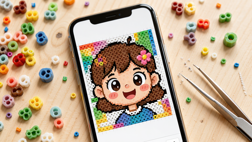 ƴ��������������չʾ�������������ֻ���Ļ����Ļ����ʾһ�ſ�ͨͷ��ת���ɲ�ɫƴ������ͼֽ����Χɢ����������ɫ��ƴ�����Ӻ�һ�����ӣ�������ǳľɫ���棬����������������ϸ�ڷḻ�������������ɾ��޶���Ԫ��