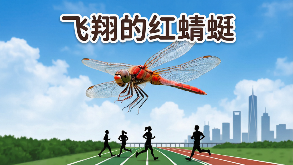 ����������һֻ��ɫ������ӯ�������������֮�䣬�·��ǳ����̵����ܲ���Ⱥ�ļ�Ӱ�����ֲ������·ֲ㣬�Ϸ�Ϊ��������գ��·�Ϊ�˶��������Ű���У�����������죬ϸ�ڰ������ѳ��İ�͸���ʸС��̵��ϵ��ܵ��ߡ�Զ���ĸ�¥���������ʸ��壬�ɾ����޶���Ԫ�أ�����������Ϊ������ĺ����ѡ�������Բ�󣬰�ɫ��ߣ�λ�ڻ��涥�����롣