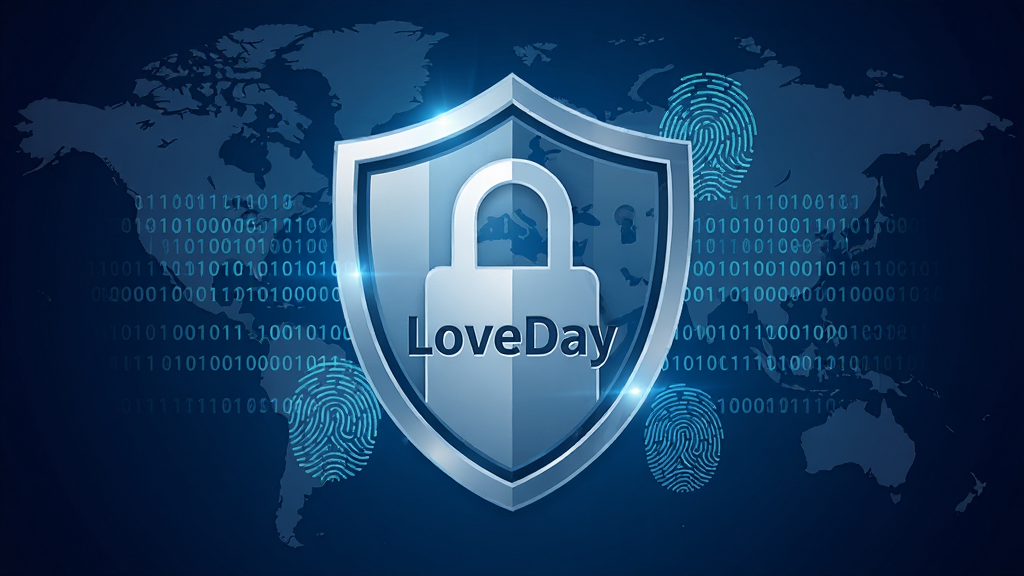 ��LoveDay��˽����Ϊ�����AI��ͼ������������һ��������״������ͼ�꣬���Ʊ�����С�LoveDay��������������Χ�����Ŷ����ƴ����ָ��ͼ��������Ϊ����ɫ���䡣����Ϊ���жԳƣ����Ϊ��ȫ�Ƽ��У�ϸ�ڰ������Ƶĸ߹ⷴ��ͱ������������ֵĵ�ͼ���������ʸ��壬����ɾ��޶���Ԫ�ء�