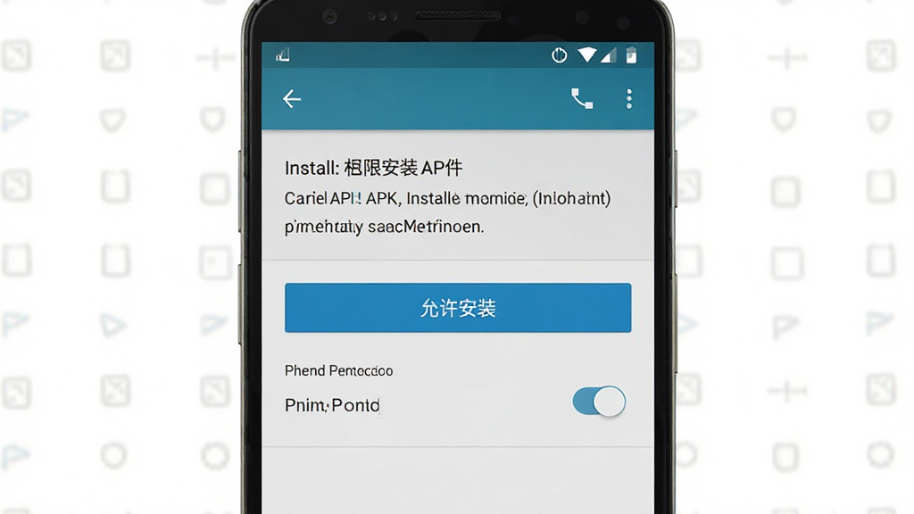һ��չʾ��׿�ֻ���װAPK�ļ����̵�ʾ��ͼ���������ֻ���Ļ��ʾ��װȨ�����ý��棬�С�������װ����ť��Ȩ�޿��أ�����Ϊ���½ṹ�����Ϊϵͳԭ��UI���ϸ�ڰ�����ȫ��ʾ���֣������������ɾ����޶���Ԫ��