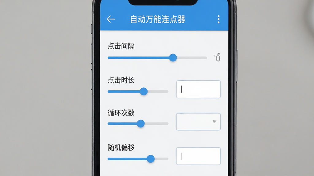 �Զ������������������ý��棬����չʾһ���ֻ���Ļ�ϵ�����ҳ�棬����