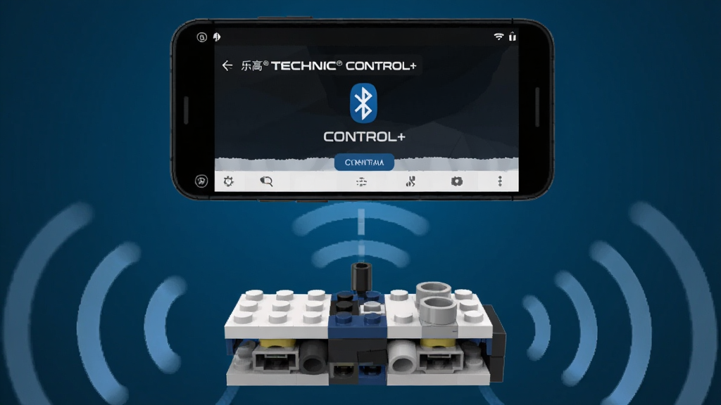 ��������Ϊһ���ֻ����ָ����ܼ�����ͨ���������ӵ�ʾ��ͼ���ֻ���Ļ��ʾ�ָ� TECHNIC CONTROL+ Ӧ������״̬ҳ�棬������λ���ֻ��·�����Χ���Ƶ���ɫ�����źŲ��ƣ����ֲ������¹�ͼ���ֻ�����ƫ�ϣ�����������ƫ�£����Ϊ�Ƽ��б�ƽ�廭�磬����Ϊ����ɫ���䣻ϸ����ͻ������ͼ�ꡢ�źŲ����뼯�����ӿڣ������������ɾ����޶���Ԫ�أ�ͼ�пɼ��롰�ָ� TECHNIC CONTROL+�����ֱ�ǩ��