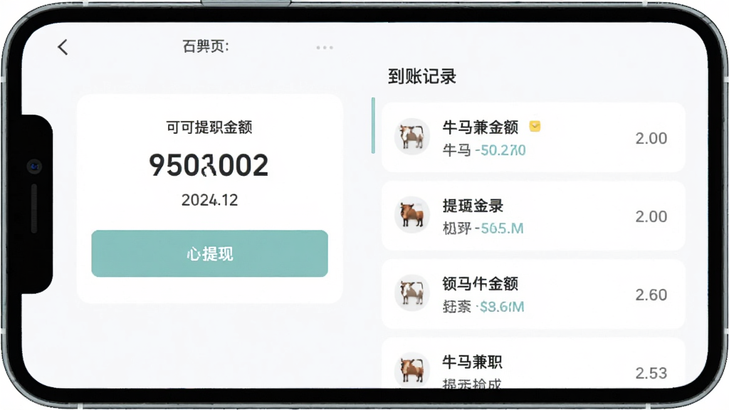 ţ����ְӦ��������ҳ�棬��ʾ�����ֽ����ְ�ť�͵��˼�¼�б��������࣬��ɫ��ͣ�������������ʸɾ����޶���Ԫ��