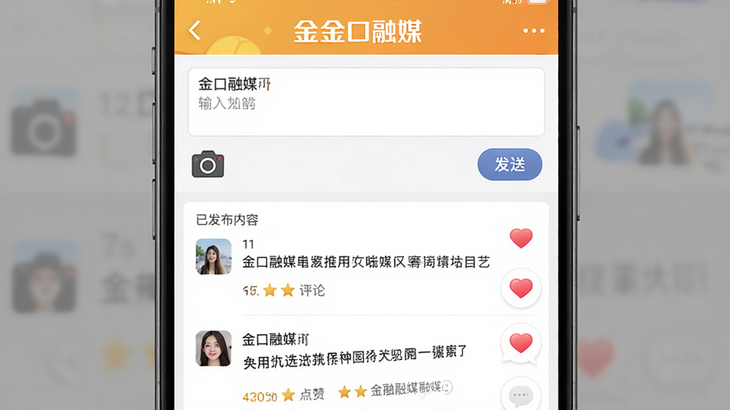 ��������Ϊ�������ý��Ӧ���ڵ��û�����Ͷ��ҳ�棬����Ϊ�Ϸ�������·��ѷ��������б����Ű�Ϊ������ʽ�����Ϊ�罻�����ͽ��棬ϸ�ڰ������ͼ�ꡢ���Ͱ�ť�����ް������������ݣ�ҳ�涥���С������ý��Ʒ�Ʊ�ʶ�����ʸ��塢�ɾ����޶���Ԫ��