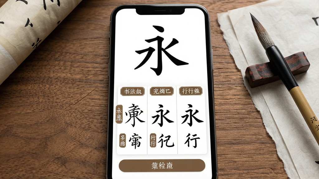 һ��չʾ�鷨�ֵ������ѯ���ܵ�дʵ���ͼƬ����������Ϊ�ֻ���Ļ��д����Ļ�Ϸ���ʾ���֡������֣��·�������չʾ׭�����в���������д����ÿ����������������ǩ���ֻ�������ľ�������ϣ��Ա���ë�ʺ���ֽ���������������ŵ����£�ϸ�ڰ�������ʻ��ͽ��水ť�����ʸ���ɾ����޶���Ԫ��
