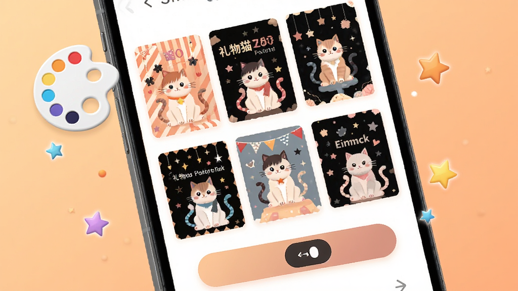 ����è���Ի������л�����չʾ������Ϊ�ֻ���Ļ��д����Ļ����ʾ�����������ͼ���л���ť����������״���У����ʱ�л��ã�����Ϊǳ��ɫ���䣬ϸ������Ļ��ΧƯ����ɫ��������ͼ�꣬���ʸ��壬����ɾ����޶���Ԫ��