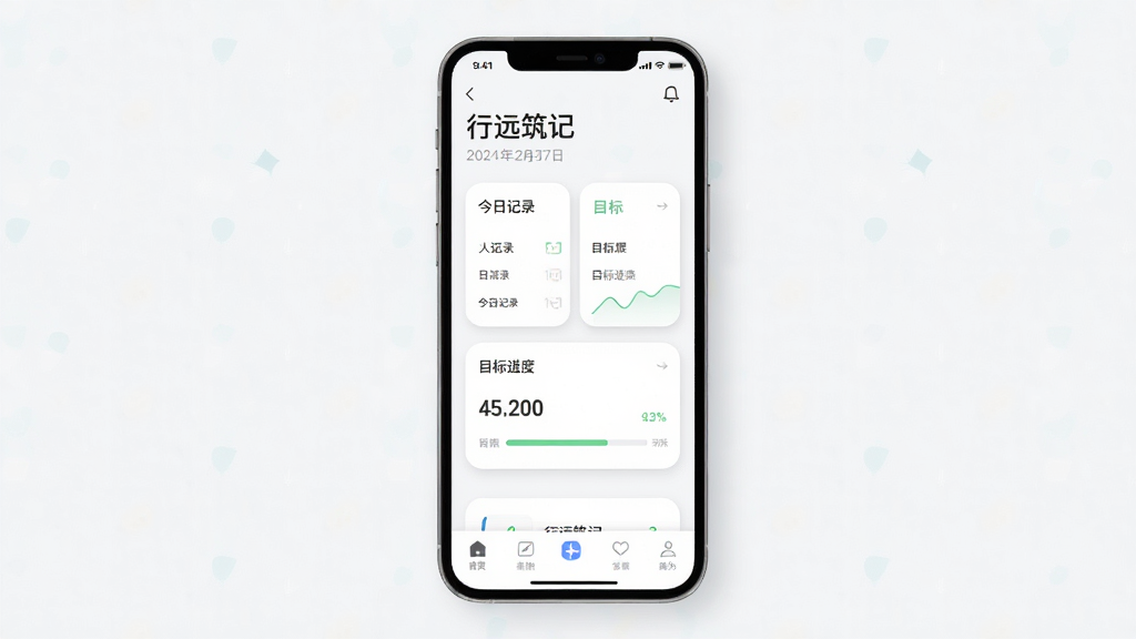 ��Զ��������������ȫò������Ϊ�ֻ���ĻչʾAPP��ҳ�������Ϸ��ǡ���Զ���ǡ����������ڣ��м俨Ƭʽչʾ���ռ�¼��Ŀ����ȣ��ײ��������������Ű���ɾ������Ϊ�ִ���Լ��ƽ����ƣ�ϸ�ڰ��������Ӱ��Բ�ǿ�Ƭ��ǳɫ���������ʸ��壬�ɾ����޶���Ԫ��
