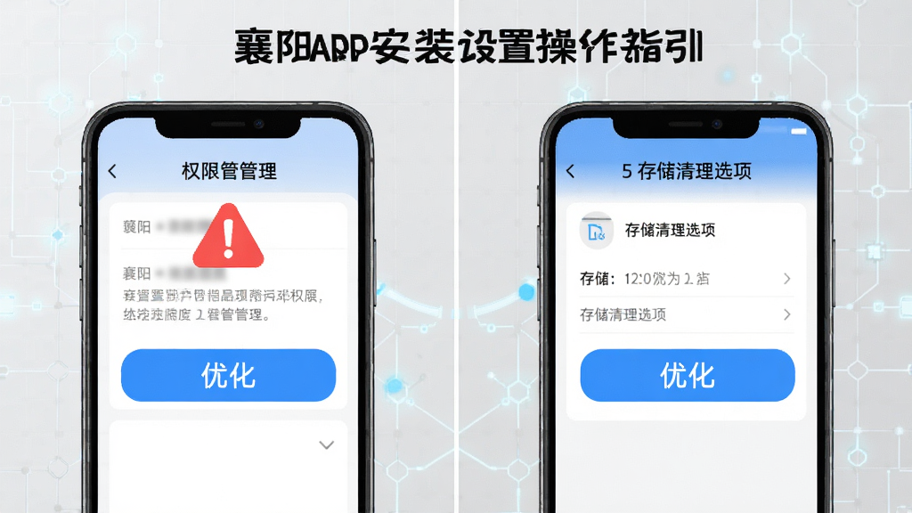 �ҵ�����App��װ���ò���ָ��ͼ���ֻ���Ļ��ʾȨ�޹���������洢����ѡ��������к�ɫ��ʾͼ������ɫ�Ż���ť��ע������Ϊǳ��ɫ�Ƽ����񣬲��������ֲ�չʾ�����̳�ͼ��ʽ��ϸ����ȷ�����ʸ��壬�޶���Ԫ��
