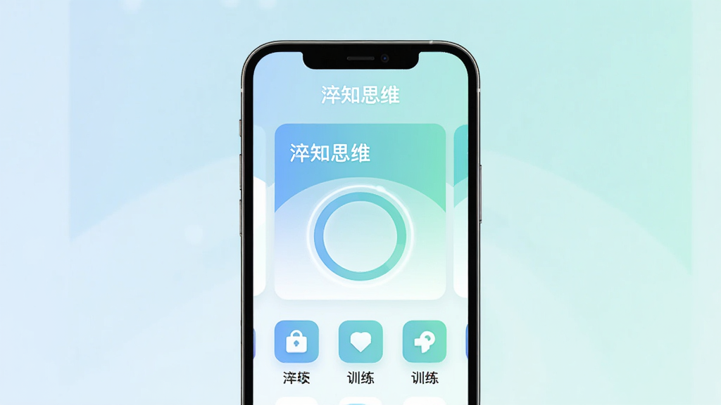 ��֪˼ά��֪ѵ��Ӧ�������棬����Ϊ�ֻ���Ļչʾ˼άѵ����Ƭ����Ȼ������־��жԳƣ��Ű��Ϸ�Ϊ��������