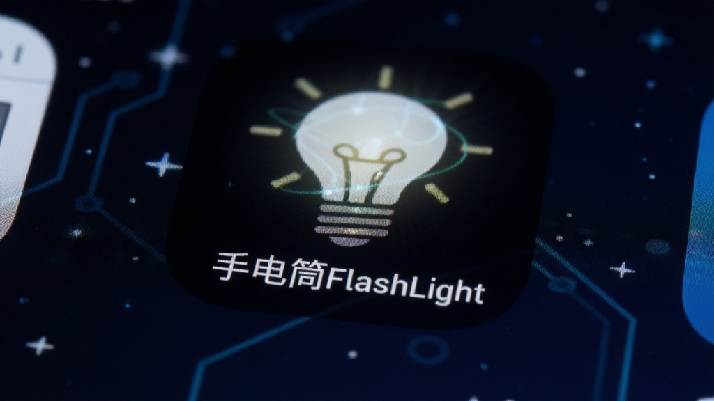 �ֵ�ͲFlashLight�������ֻ������ϵ�ͼ����д��ͼ�����Ϊһ������ĵ�����״���·���ʾ�������ƣ���������ɫ�ֻ���ֽ����Χ��΢�����ǹ��׺����������Ƽ��У�����������ͻ��