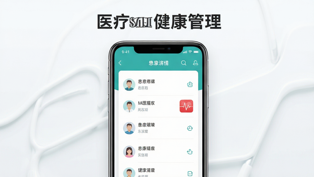 ������һ�������ֻ���Ļչʾҽ�ƽ����������棬����Ϊ�����ֻ�����ͼ���Ű��Ϸ����׷��������������֣����Ϊ�ɾ���ˬ��ҽ�ƿƼ��磬ϸ�ڰ�����������ʾ�����б����ĵ�ͼͼ�꣬���ʸ��壬�ɾ����޶���Ԫ��