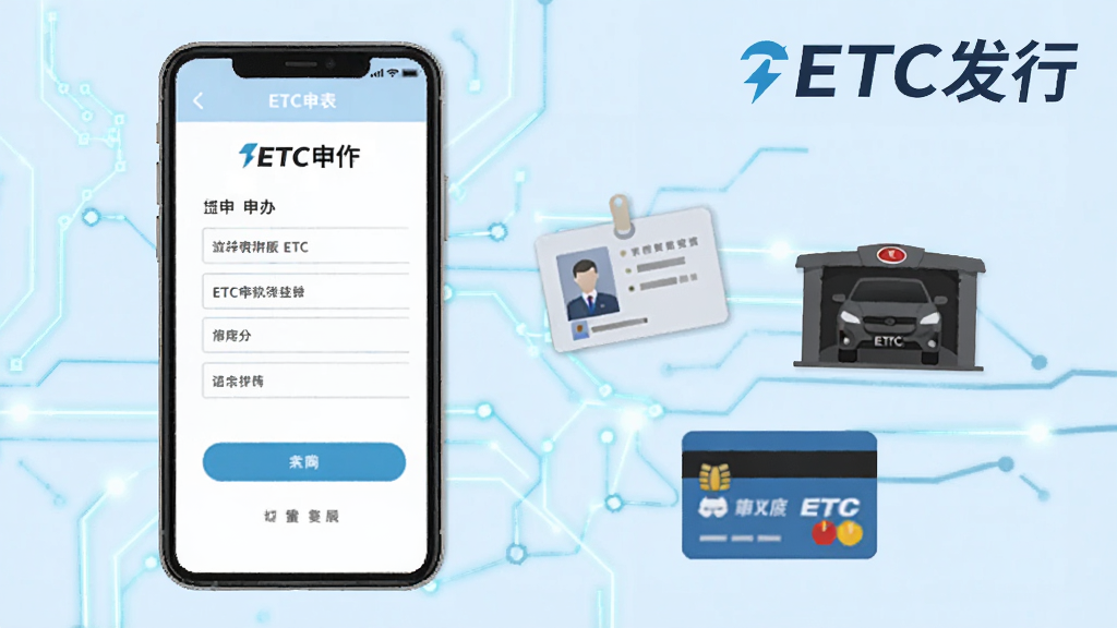 ETC��������������칦��չʾͼ��������һ���ֻ���Ļ��ʾETC��������дҳ�棬�Ա�������֤����ʻ֤�����п���ͼ��Ԫ�أ�����Ϊ����ɫ�Ƽ������������Ͻ���ETC���е����ֱ�ʶ������ƽ����ƣ������������ɾ�����