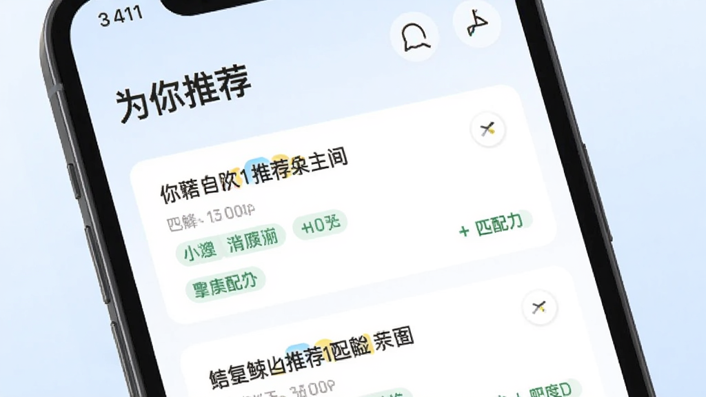 һ��չʾ����ֱƸAPP�����Ƽ����ܵ�ͼƬ���������ֻ���Ļ��ʾ���Ի���λ�Ƽ��б����Ϸ���