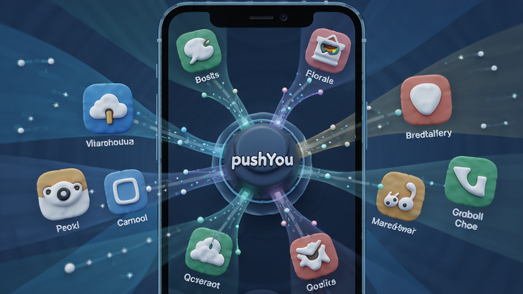 һ���ԡ�pushYou��Ϊ�����AI��ͼ������������һ�������ֻ�����Ļ����ʾ���Ӧ��ͼ���۳�һ����Ϣ������һ��������Ŧ�����ֲ��û���ʽ��ͼ�����Ϊ��ƽ���Ƽ��У�ϸ�ڰ���ͼ���ǩ�������Ĺ��ߣ����ʸ��壬�ɾ����޶���Ԫ�ء�