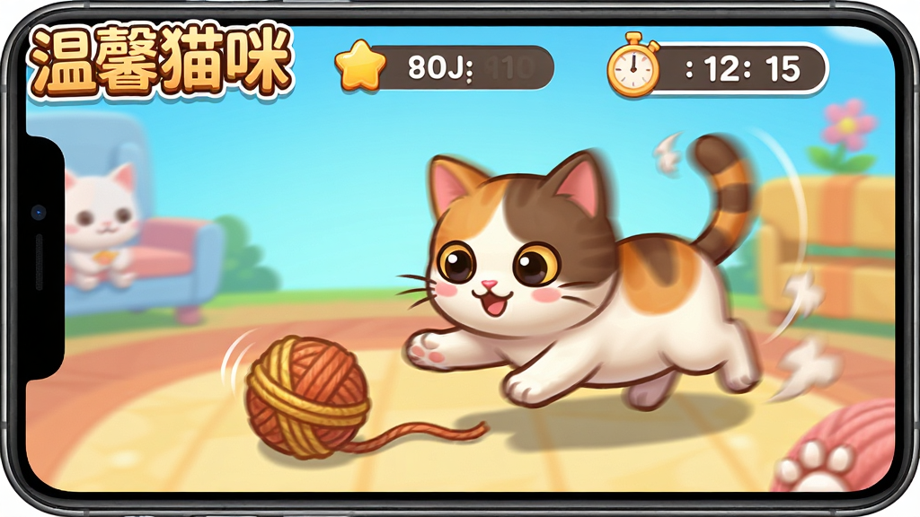 ��ܰè��ȤζС��Ϸ���棬������һֻè������׷�������ë������Ļ�Ϸ���ʾ�÷ֺͼ�ʱ��������Ϊ��Ϸ�������ӽǣ����Ϊ���ÿ�ͨ��ϸ�ڰ�����̬ģ��Ч����ɫ�����������ʸ���ɾ��������пɳ��֡���ܰè�䡱��Ϸ����