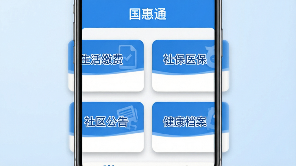 �ֻ�Ӧ�ý����ͼ��񣬻��������ǹ���ͨAPP����ҳ��Ƭ�б�����Ƭ�Ϸֱ��ע������ɷѡ����籣ҽ�������������桱����������������Ƭ��ɫΪ������䣬��Χ����΢ͶӰ������Ϊ������ǳ��ɫ���䣬�Ű����룬����Լ����ϸ�����������ʸ��壬�ɾ����޶���Ԫ��