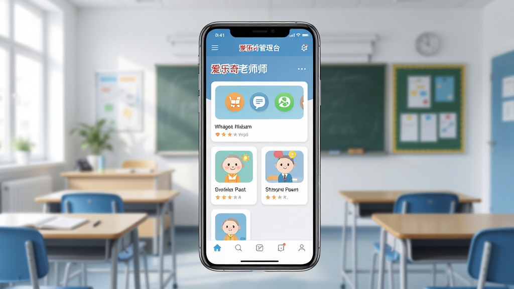 ����������ȫòչʾ������������һ̨�����ֻ�����Ļ����ʾ��������ʦ�Ŀγ̹���ҳ�棬����Ϊ��������Ľ��һ��������ֲ��þ��й�ͼ�����Ϊдʵ�Ƽ��磬ϸ�ڰ����ֻ��߿򷴹⡢��Ļ�ڿγ̿�Ƭͼ�������ɼ������ʸ��壬�ɾ����޶���Ԫ��
