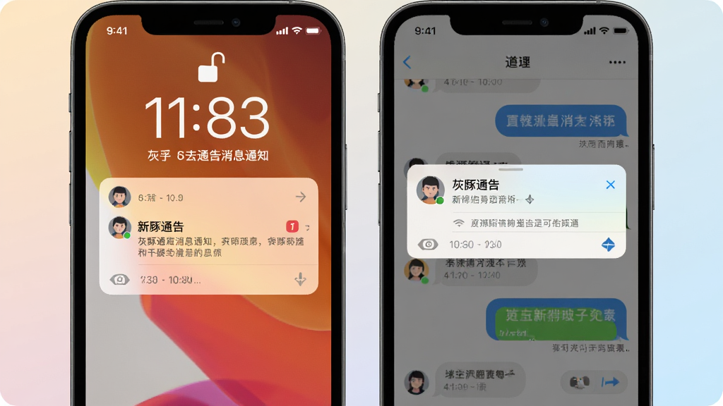 ����ͨ����Ϣ֪ͨ���棬����չʾ�ֻ�������APP����Ϣ��������Ļ������ͨ�����Ѻ�����Ի��򣬱���Ϊ��ͽ��䣬�������·ֲ��������ˬ�ִ���ϸ�ڰ���ʱ�����ͷ��ͼ�꣬���ʸ��壬�ɾ����޶���Ԫ��