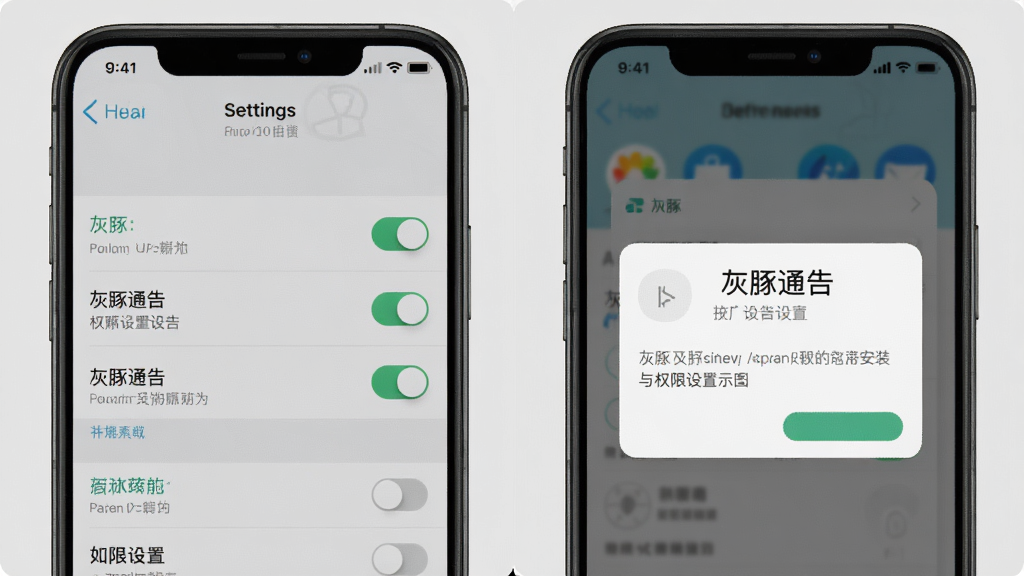 ����ͨ�氲װ��Ȩ������ʾ��ͼ������չʾ�ֻ����ý�����APPȨ�޵���������Ϊǳ��ɫ���������ҷ��������дʵ��࣬ϸ�ڰ������ذ�ť������˵���������������ɾ����޶���Ԫ��