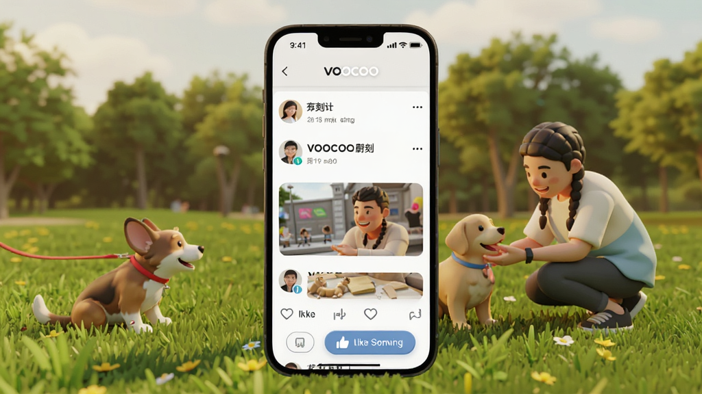 һ��չʾVOOCOOε���������������ͼƬ���ֻ���Ļ��ʾ�����б����������۰�ť���û�ͷ�񣬱���Ϊ��԰�ݵأ��г�������˻�������������ů�������������޶���Ԫ��