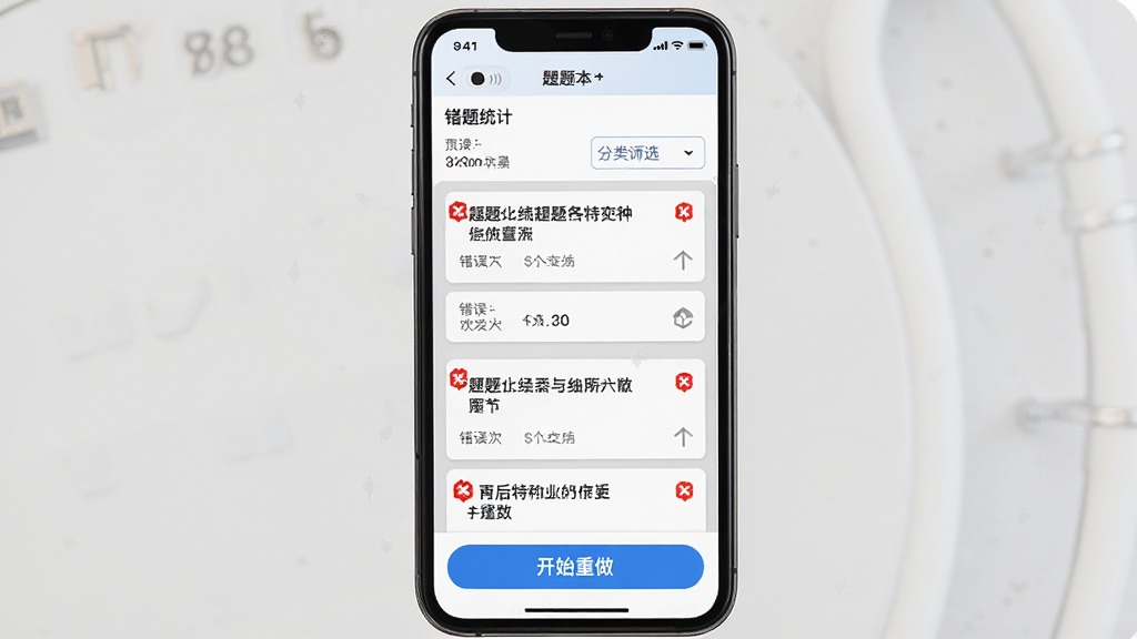 ������ҵ����APP���Ȿ���ܽ��棬����Ϊ�ֻ���Ļչʾ�����б��������Ϸ�Ϊ����ͳ�ƺͷ���ɸѡ���м�Ϊ���⿨Ƭ�б���ÿ�ſ�Ƭչʾ��ĿժҪ�ʹ���������·�Ϊ��ʼ������ť�����Ϊ���¼�Լ�磬ϸ�ڰ�����ɫ�����ǡ���ɫ��������ɫ��ť�����ʸ��壬�ɾ����޶���Ԫ��