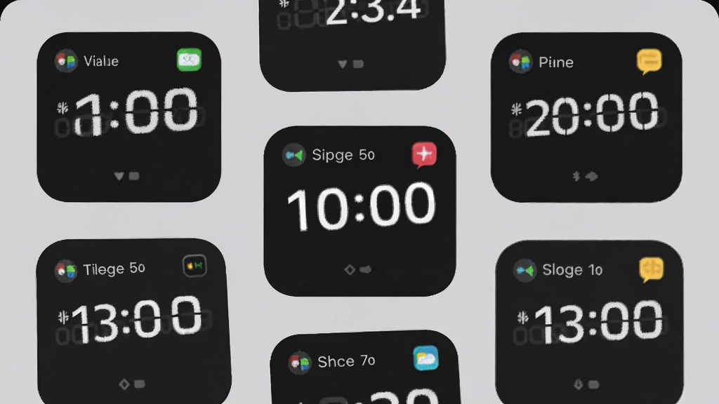 ����Ϊ�ֻ������ͼ��������ö��ֵ�̼�ʱ��С������ֱ���ʾ��ͬ����ʱʣ��ʱ�䣬����Ϊ�����������У��Ű�������£����Ϊ�ִ���Լ��ƽ����ϸ�ڰ�����ɫ������Բ��С�����Ƭ�����ʸ���ɾ��޶���Ԫ�ء�