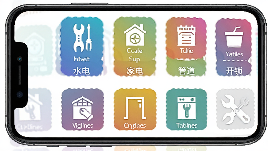 ͬ��ά�޵���APP�������������棬�ֻ���Ļչʾˮ�硢�ҵ硢�ܵ���������ǽ�桢�Ŵ���ά�޷���ͼ�꣬ɫ�ʷḻ�������룬�����ֱ�ۣ�ϸ�����������ʸ��壬�޶���Ԫ��