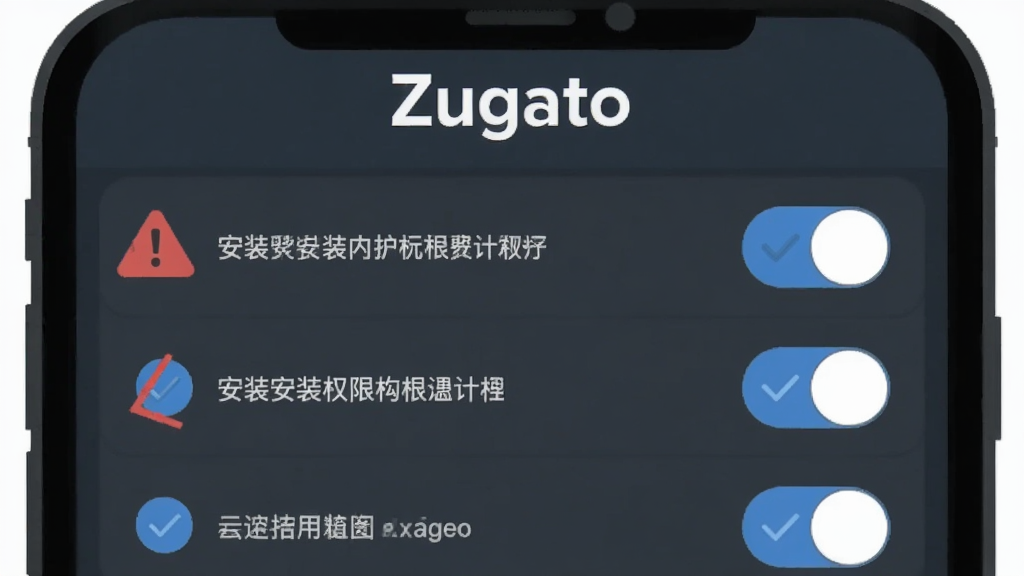 ������Zugato������װȨ�����ý���ʾ��ͼ������Ϊ�ֻ���Ļ��ʾȨ�޿����б����Ű�Ϊ�������У����Ϊ��ƽ��UIʾ��ͼ��ϸ�ڰ�����ɫ��ʾ��ǡ���ɫ�Թ���ǡ����֡�Zugato�������ڶ��������ʸ��塢�ɾ����޶���Ԫ��