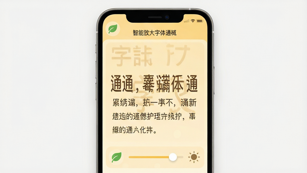 �������ơ����ܷŴ�����ͨ������ģʽ���棬����Ϊ�ֻ���Ļ��ʾ�Ŵ������֣���Ļ����һ����͵�ů��ɫ�����˾�������Ϊȫ������չʾ���Ű����ʿ��ɣ����Ϊ��ܰ���۷磬ϸ�ڰ�����Ҷͼ������ȵ����������ʸ��壬����ɾ����޶���Ԫ��
