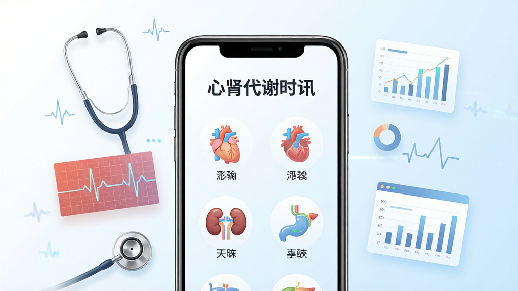 ����������һ�������ֻ�����Ļ��ʾ�š�������лʱѶ����APP���棬�����а������ࡢ����ʹ�л��ص�ͼ�꣬�����Ǹɾ��İ�ɫ��ǳ��ɫ���䣬��ΧƯ�������������ĵ�ͼ���κ�����ͼ��Ԫ�أ����Ϊ�ִ�ҽ�ƿƼ��磬ϸ�����������ʸ��壬�ɾ����޶���Ԫ��