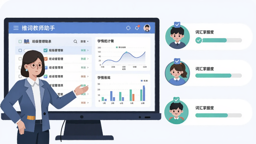 һ����ƽ���廭�����������һλ��ʦ��������վ�ڴ���Ļǰ����Ļ����ʾ��ά�ʽ�ʦ���֡��İ༶�����б���ѧ��ͳ��ͼ�����Ҳ������Ŷ��ѧ��ͷ��ʹʻ����նȽ�����������Ϊ���������ֽṹ�����������ϸ�ڰ����Թ�ͼ�ꡢ�������ߡ��鱾Ԫ�أ����ʸɾ��������޶���Ԫ��
