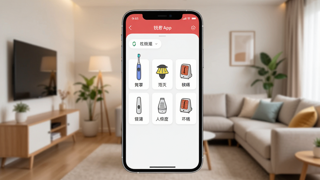 һ��չʾ����App��������ֻ���ͼ�������������ֻ���Ļ����Ļ����ʾ����Ӧ�õĿ�����壬�����綯��ˢ�����õơ�ȡů���ȶ���豸ͼ���������У�����Ϊ��ܰ���ִ��Ҿӻ�������������죬ϸ�����������ʸɾ����޶���Ԫ�ء�
