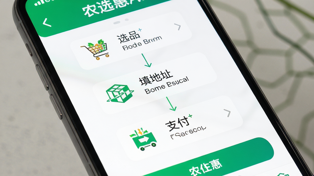 ũѡ��APP����������д������Ϊ�ֻ���Ļ��ʾũѡ���µ�����ҳ�棬����Ϊ�������еĲ���ͼ���Ű�����չʾѡƷ�����ַ��֧���������ڣ����Ϊ���UIչʾ�磬ϸ���ϰ�ť��Ŀ�������׶������ʸ��壬����ɾ����޶���Ԫ��