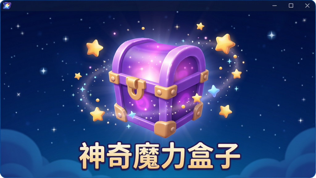 һ��չʾ����ħ�����������������ͼƬ������������һ���������ɫħ�����ӣ�������Χ���������Ǻ͹�㣬����������ɫ��ҹ�գ������·��С�����ħ�����ӡ����֣�������Ϊ3D��ͨ��Ⱦ��ϸ�ڷḻ�����������ɾ����޶���Ԫ��