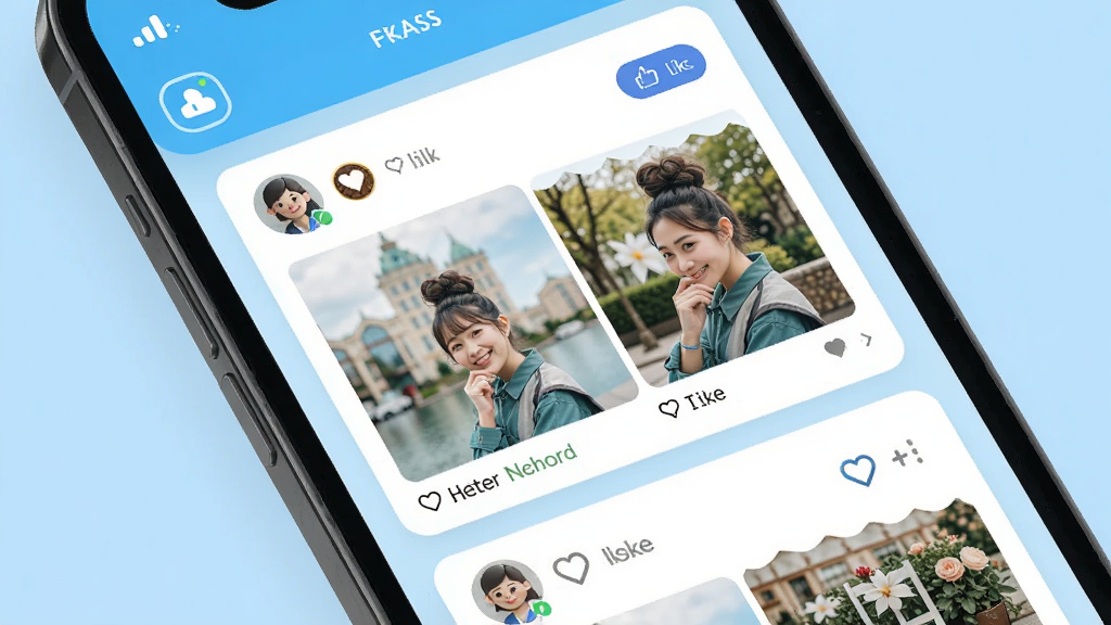 ��������ʦ������������չʾ������Ϊ�ֻ���Ļ�ϵ�������̬ҳ�棬����Ϊ�ٲ�����Ƭʽ�Ű棬���Ϊ�������õ��罻Ӧ�÷��ϸ���ϰ����û�ͷ�񡢵��ް�ť������ǰ��Ա�ͼ������Ϊ�ɾ���ǳ��ɫ�����ʸ��壬�ɾ����޶���Ԫ��