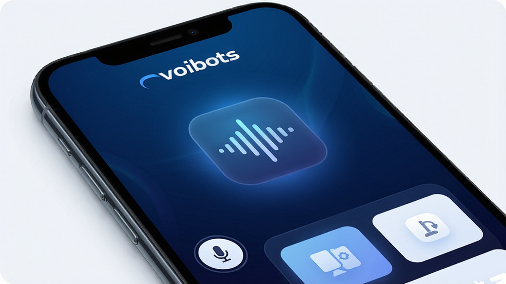 һ��չʾvoibots������������ֻ���Ļ��ͼ��������������Ŀ����������ͼ�꣬����Ϊ����ɫ����Ƽ���񣬽��沼�ּ�࣬������ʾvoibots���ֱ�ʶ���ײ�����˷簴ť�͹��ܿ�Ƭ������ִ��Ƽ���ʮ�㣬ϸ�ڰ�����͵ķ���Ч�������������������ʸ��壬�ɾ��޶���Ԫ��