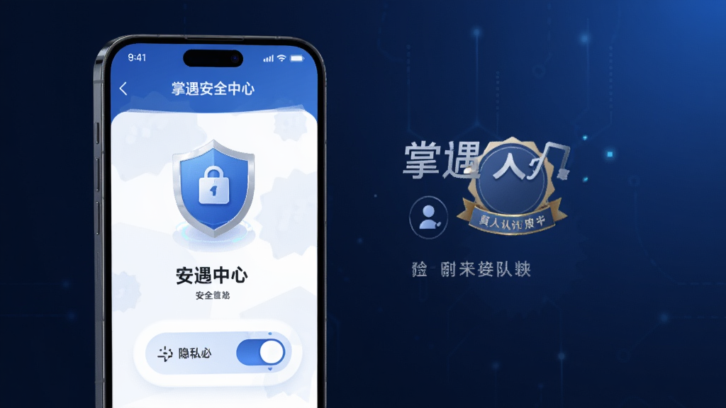 һ��AI��ͼ������չʾ����������ȫ���Ľ��棬�ֻ���Ļ���ж���ͼ�ꡢ������֤���¡���˽���ذ�ť������Ϊ����ɫ�Ƽ��н��䣬�������רҵ��ϸ�ڷḻ�������������޶���Ԫ��