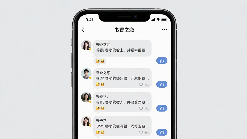 һ��չʾ�ֻ�Ӧ���������ۻ��������ͼƬ�������С�����֮����Ӧ������ʾ�����������������������û�ͷ����������ݺ͵��ް�ť������Ϊǳ��ɫ������Ϊ����չʾ�ֻ���Ļ��ϸ�ڰ������ݶԻ���ͱ���ͼ�꣬����罻�������ʸ���ɾ��޶���Ԫ��