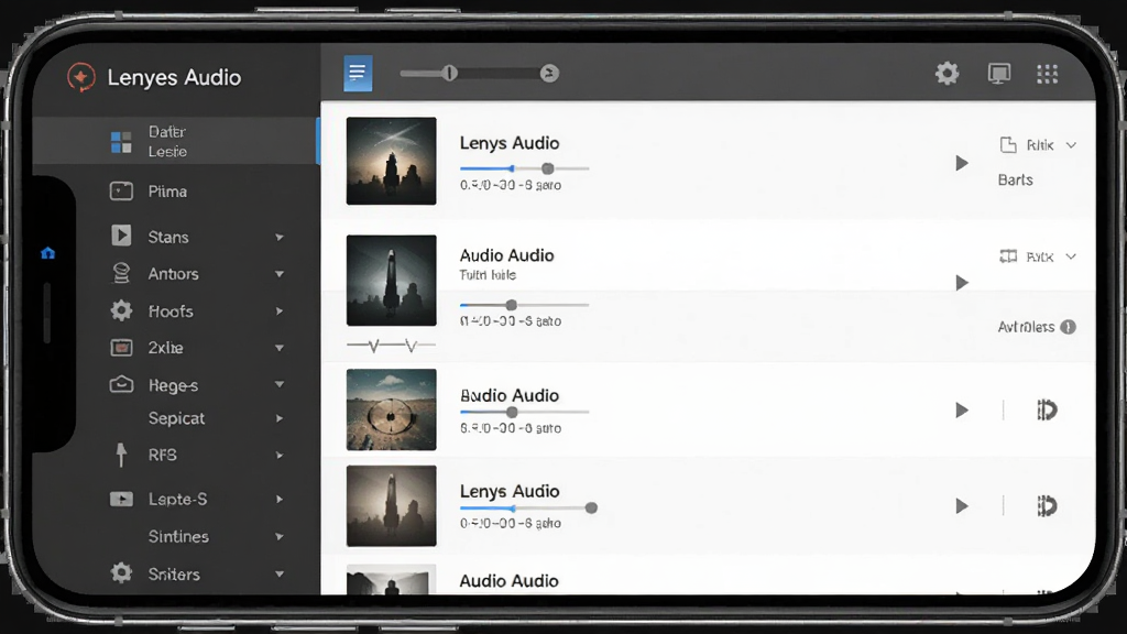 Lenyes Audio ���������ͼ������Ϊ�ֻ���Ļ��ʾ��Ƶ�ļ������б�������Ƿ��ർ�������Ҳ��Ǹ����б��������������Ű����룬����Լ��ƽ����ϸ�ھ��£����ʸɾ����޶���Ԫ��