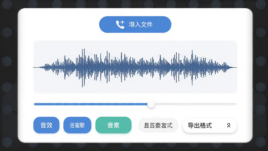 �����������ļ��������棬��ʾ��Ƶ����ͼ����������·�����Чѡ��ť�뵼����ʽѡ������е����ļ���ť������Ϊ��ɫ��Ƭʽ���֣������ˬ�ɾ������ʸ��壬�޶���Ԫ��