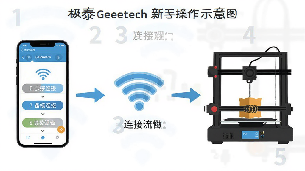 ��̩Geeetech���ֲ���ʾ��ͼ��������һ���ֻ���ʾ�豸���Ӳ�����棬�Ա���WiFiͼ���3D��ӡ����ͼ���ü�ͷ��ע�������̣����ֲ�������ͼʽ��ͼ���Ű����������չʾ���Ӳ��裬���Ϊ��ƽ����Ϣͼ�磬ϸ�ڰ��������ź�����˵���򣬻��ʸ��壬����ɾ����޶���Ԫ��